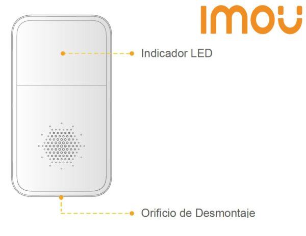 IMOU SIREN (ARA10-SW) - Sirena Inalambrica con Estrobo integrado sonido de 85 dB y frecuencia de 433 MHz. Con batería CR123A de alta duración y fácil instalación. #Seguridad #MCI2Q125 - Image 3