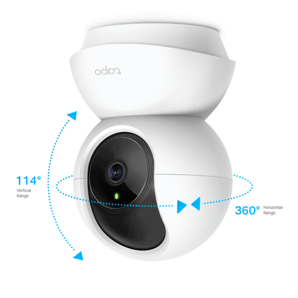 TP-LINK TAPO C200 - Cámara Domo IP PT WiFi para Interior con resolución de 2 MP, visión nocturna, notificaciones push, WiFi 2.4 GHz, ranura para Micro SD y audio de doble vía. #2025TPL #MCI2Q125 - Image 2