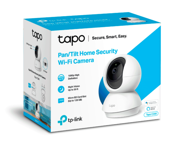 TP-LINK TAPO C200 - Cámara Domo IP PT WiFi para Interior con resolución de 2 MP, visión nocturna, notificaciones push, WiFi 2.4 GHz, ranura para Micro SD y audio de doble vía. #2025TPL #MCI2Q125 - Image 3