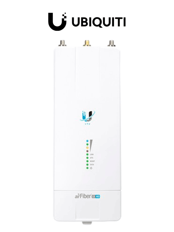 UBIQUITI AIRFIBER AF-5XHD - Radio conectorizado AirFiber X clase Carrier para uso exterior en frecuencias de 4.8GHz a 6.2GHz, alcanza velocidades de hasta 1 Gbps con 26 dBm de potencia de transmisión utilizando tecnología LTU y con certificación IP67.