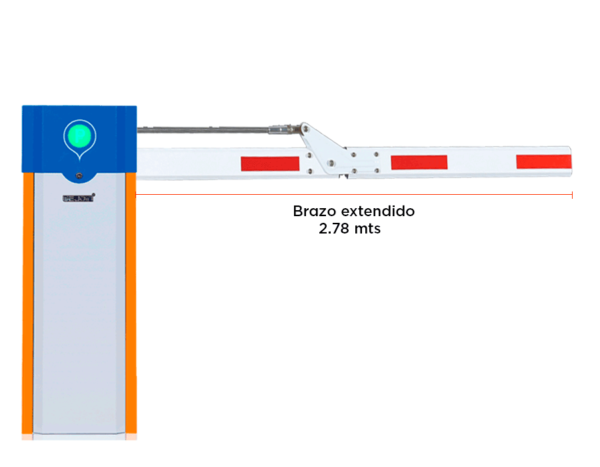 WEJOIN WJCB101VFIL33D90 - Barrera Vehicular Izquierda Alto Flujo / Motor 24 VDC / Brazo Octagonal Articulado De 3 Metros A 90 Grados / Velocidad 3 segundos / Dirección ajustable #WJ1 #MCI2Q125 - Image 2