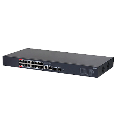 DAHUA DH-CS4220-16GT-190 Switch Poe de 16 Puertos Gigabit con PoE inteligente, puerto rojo de 90W, 190W totales, 2 puertos SFP, PoE Watchdog, switching de 40 Gbps y protección avanzada contra descargas. Plataforma DoLynk Care/ #LoNuevo #MCI1Q125 - Image 3