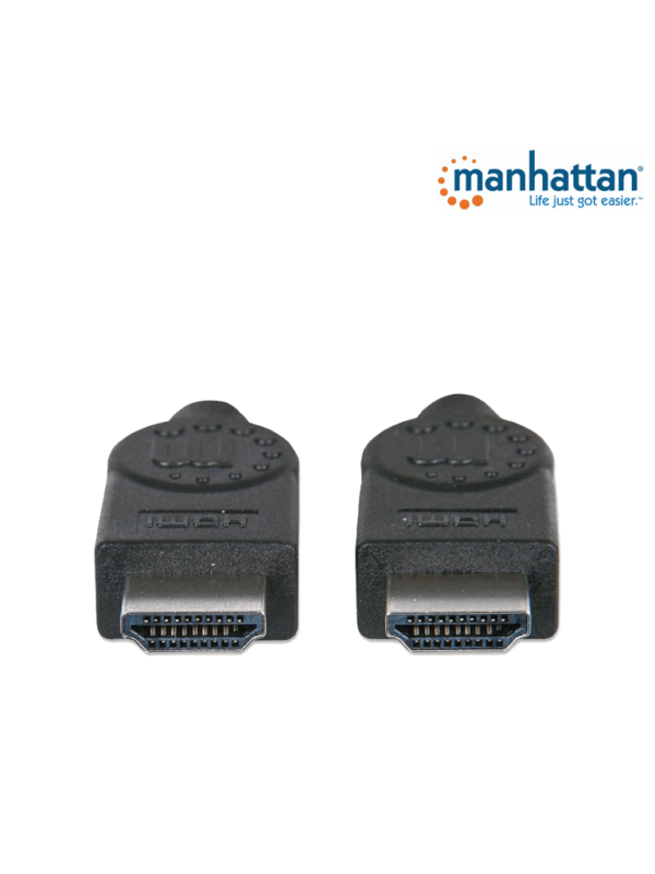 MANHATTAN 308458 - Cable HDMI de Alta Velocidad de 22.5 Metros/ Resolución 4k@30Hz/ Soprota 3D/ HDMI Macho a Macho/ Soporta Canal de Retorno de Audio (ARC)/ Blindado para Reducir Interferencia/ #MCI2Q125 - Image 3