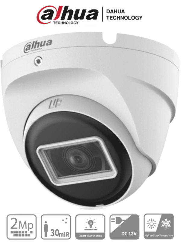 DAHUA HAC-T2A21N-U-28 - Camara Domo de 2 Megapixeles/ 1080p/ Lente 2.8 mm/ 100 Grados de Apertura/ IR de 30 Metros/ Metalica/ IP67/ Soporta: CVI/TVI/AHD/CVBS/ #VolDH #DAHQ1M