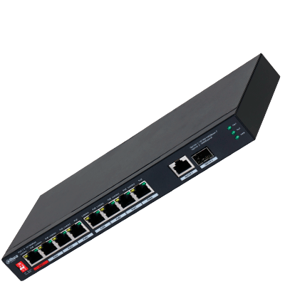 DAHUA PFS3110-8ET1GT1GF-96 -Switch PoE de 10 Puertos/ 8 Puertos Poe 10/100/ 1 Puerto SFP de 1000 Mbps/ 1 Puerto Uplink de 10/100/1000/ 96 Watts Totales/ Alimentación hasta 250 Mts/ Soporta PoE Whatchdog/ Puerto Rojo soporta IEEE 802.3bt/ #SwitchD2 #MCI2Q - Image 4