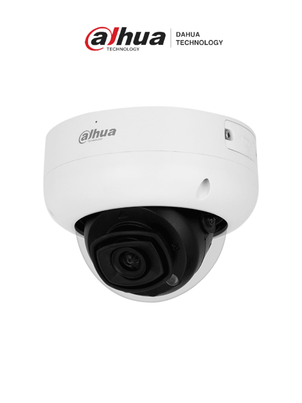 DAHUA IPC-HDBW5241RN-ASE-V2 - Cámara IP Antivandálica Resolución de 2 MP/ Lente 2.8 mm/ ∢ 106°/ IR 50 mts/ IA WizMind/ Detección Facial/ Protección Perimetral/ Conteo de Personas/ Starlight/ ePoE/ WDR/ H.265/ IP67/ IK10/ E&S Alarma/ E&S Audio/ #MCI2Q125