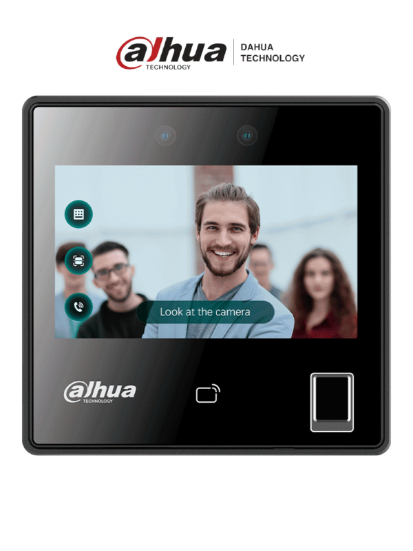 DAHUA ASI3214A-W - Control de acceso con reconocimiento facial y pantalla táctil de 4.3"/ 3,000 rostros/ 5,000 huellas y 3,000 tarjetas MIFARE. Rango de reconocimiento de 0.3 a 1.5 m/ WiFi/ TCP/IP/ Wiegand/ RS485/ P2P. FACT/ #CONGEDAHCTRLA
