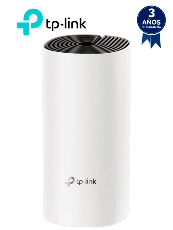 TP-LINK DECO M4 (1-Pack) - Router inalámbrico MESH para interior y hogar de doble banda Wi-Fi 5 AC1200 Mbps con 2 puertos Gigabit WAN/LAN, 2 antenas internas y administración mediante la app Deco (iOS, Android).