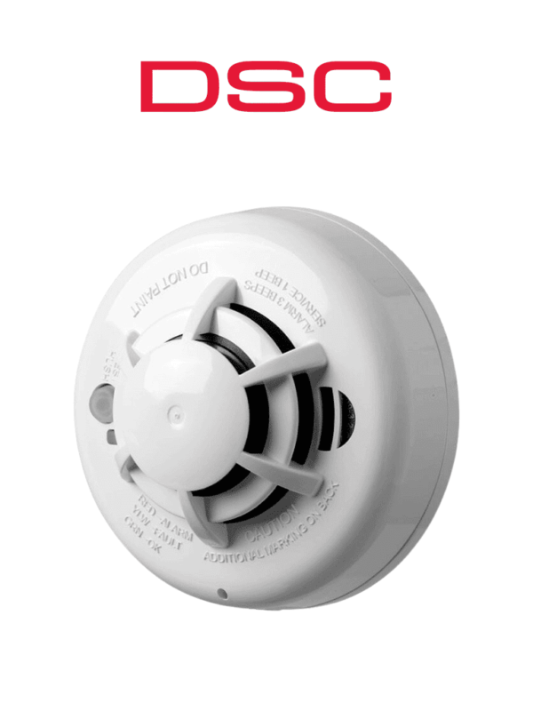 DSC WS4936 - Detector de humo fotoeléctrico y calor inalámbrico con frecuencia 433 Mhz compatible con Power Series, Impassa y Maxsys #MCI2Q125