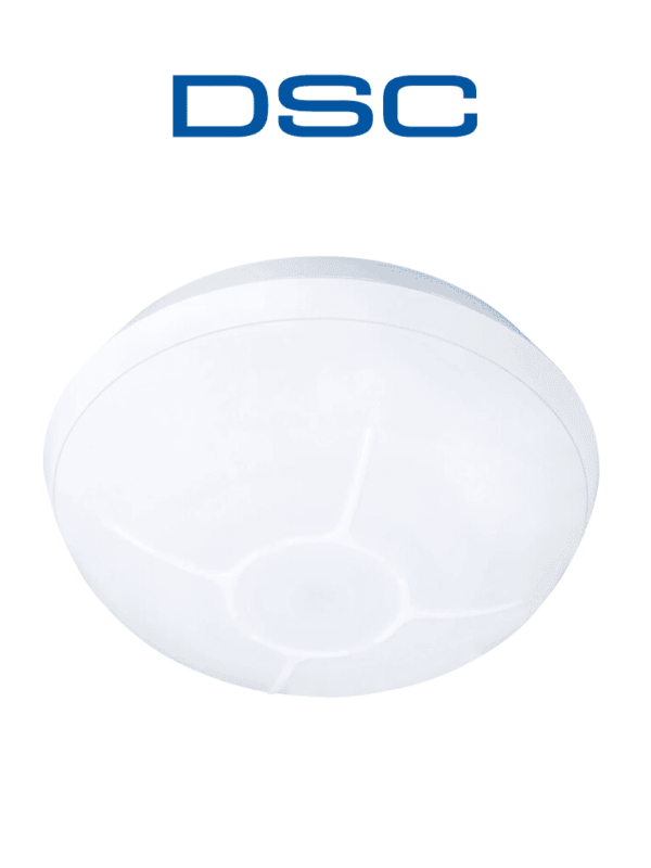 DSC PG9872 - Detector de Movimiento 360° interior de largo alcance con tecnología Power G para techo compatible con NEO,PRO,Qolsys e IoTega