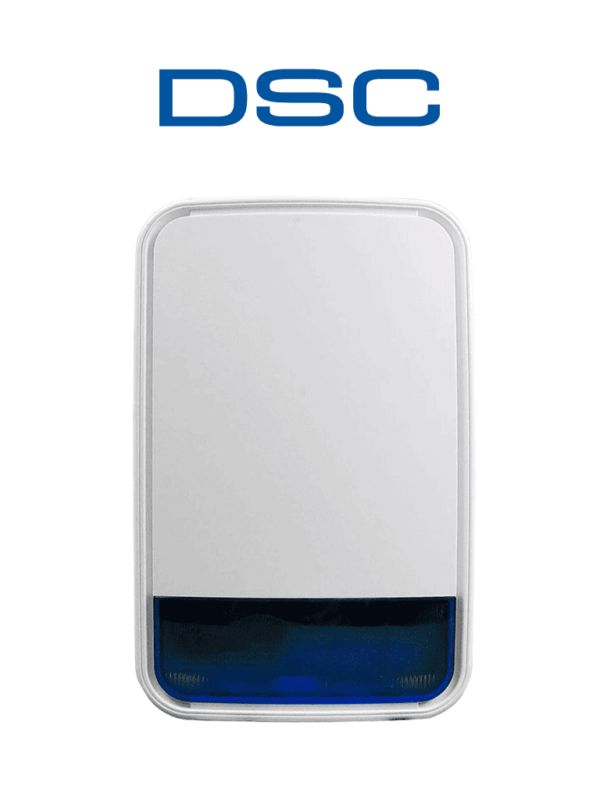 DSC PG9911BBATT - Sirena con luz estroboscópica exterior 110 dB c/batería Inalámbrica Power G compatible con NEO, PRO, Qolsys e IoTega #PLANDEBENEFICIOS #LEÓN