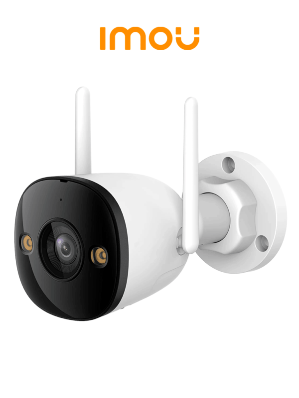 IMOU Bullet 2E 3Mp (IPC-K3DN-3H0WF) - Cámara IP Bullet WiFi de 3MP cuenta con micrófono integrado, 102° de visión, H.265, lente de 2.8mm, detección de humanos, IR 30m, IP67 y ranura MicroSD. #TopIMOU, #ANIVIMOU