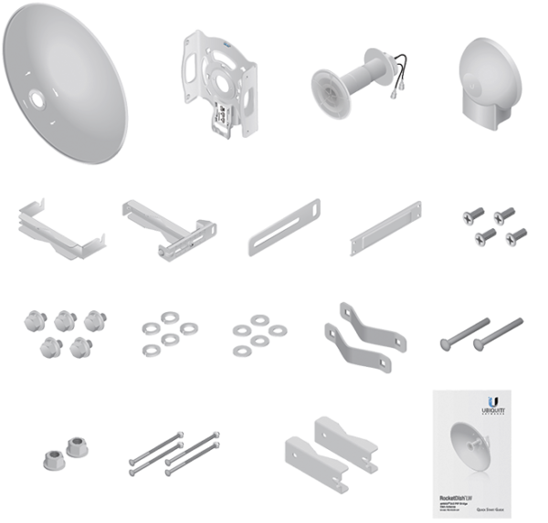 UBIQUITI ROCKETDISH RD-5G30-LW - Antena direccional conectorizada para radio, 5.8GHz, ganancia de 30 dBi, MIMO, diseño ligero. - Image 4