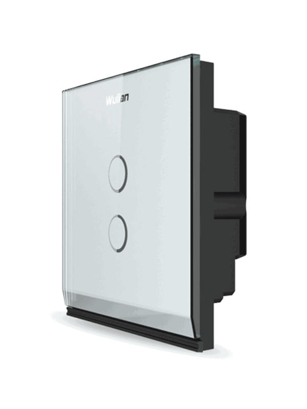 WULIAN SWITCHT2LN - Apagador Inteligente Touch con 2 Botones / Comunicacion Zigbee con Brain para administración desde celular a traves de App/ Carga maxima 10 Amp / Tipo Europeo - Image 2