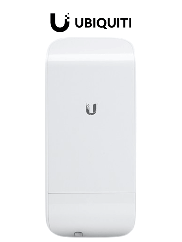 UBIQUITI NANOSTATION LOCOM2 - Radio con antena integrada Airmax 2.4GHz para uso en exteriores con tecnología MIMO. Cuenta con un panel de antena de 8 dBi y una potencia de transmisión de 23 dBm, ofrece un rendimiento de hasta 150 Mbp