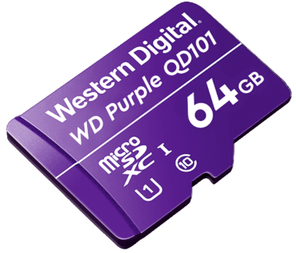 WESTERN WDD064G1P0C- Memoria de 64GB Micro SDXC/ Linea Purple/ Clase 10 U1/ Lectura 50MB/ Escritura 40MB/ Especializada para Videovigilancia #VIVA #MICROSD - Image 2