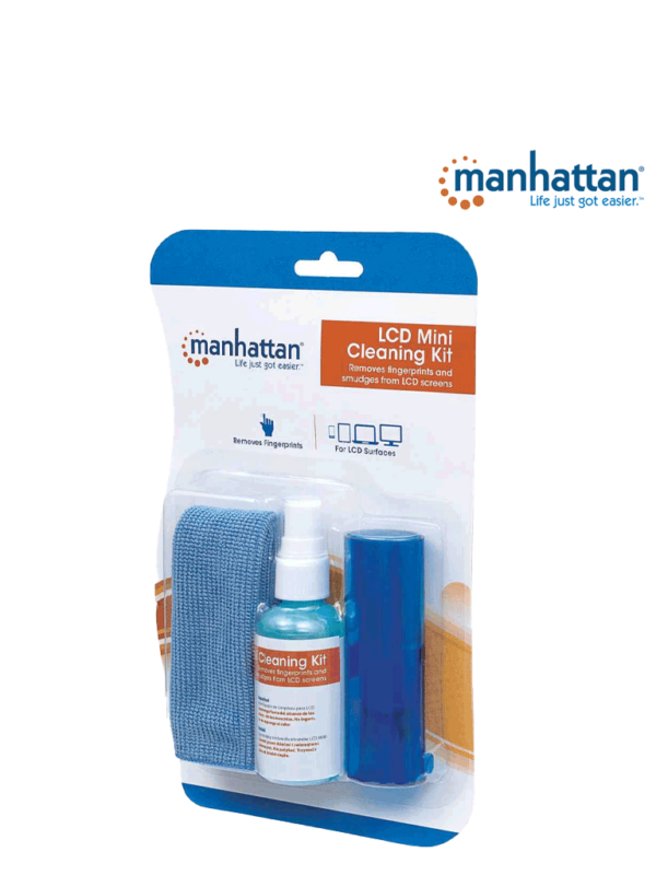 MANHATTAN 421010 - Kit de Limpieza para Pantallas LCD/ Libre de Alcohol/ Incluye Solución de Limpieza/ Brocha y Paño de Microfibra/ - Image 3