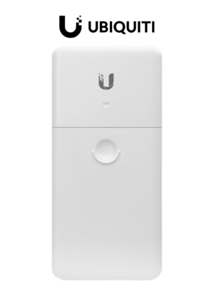 UBIQUITI N-SW - Switch Nano Gigabit PoE para exteriores con 1 puerto PoE pasivo de entrada y 3 puertos PoE pasivos para salida. #MCI2Q125