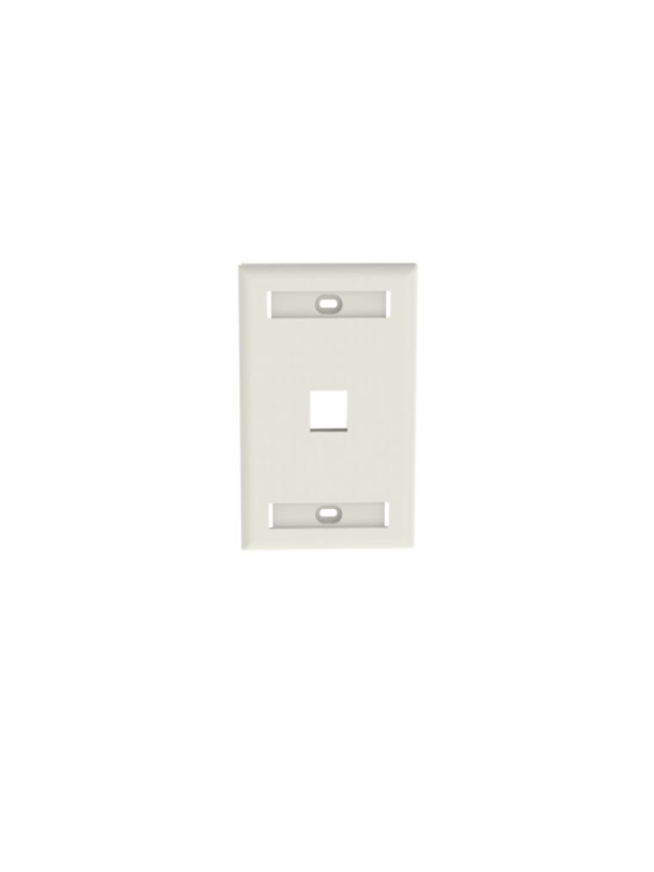 PANDUIT NK1FWHY - Faceplate de pared / 1 puerto / Color Blanco /La placa frontal NetKey™ es compatible con un módulo keystone