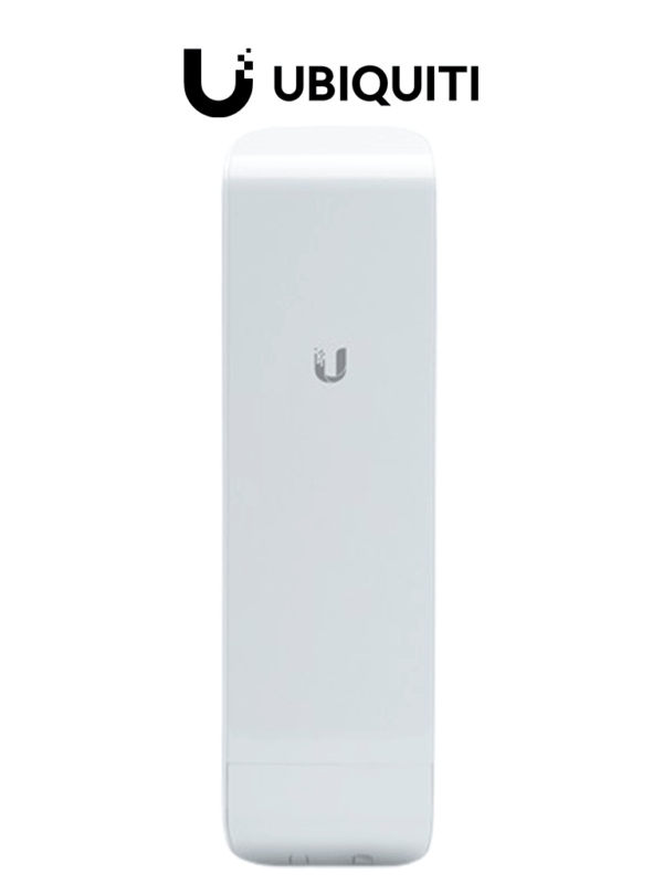 UBIQUITI NanoStation M5 NSM5 - Radio (CPE) airMAX M5 de 5 GHz con antena panel integrada de 16 dBi, 27 dBm, 2 puertos Ethernet 10/100 y rendimiento de hasta 150 Mbps. Ideal para PtMP y tecnología MIMO.