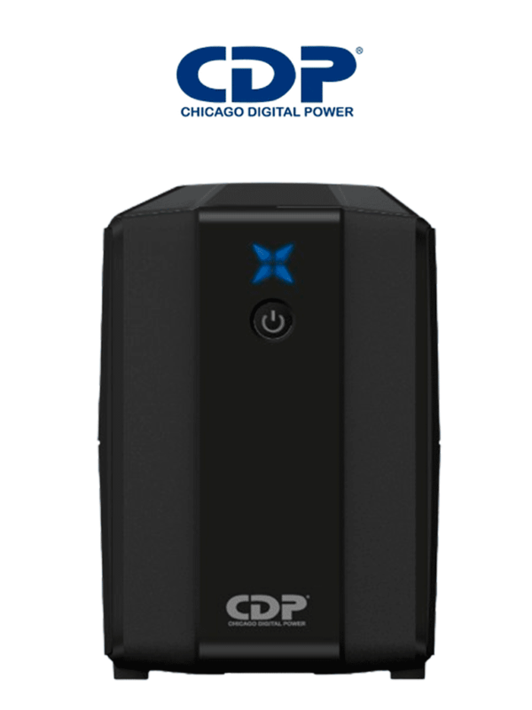 CDP R-UPR758 - UPS Interactivo de 750VA / 375W con 8 terminales de salida: 4 con respaldo y 4 con supresión de picos. Incluye batería de 12V 7AH, libre de mantenimiento.#2025CDP