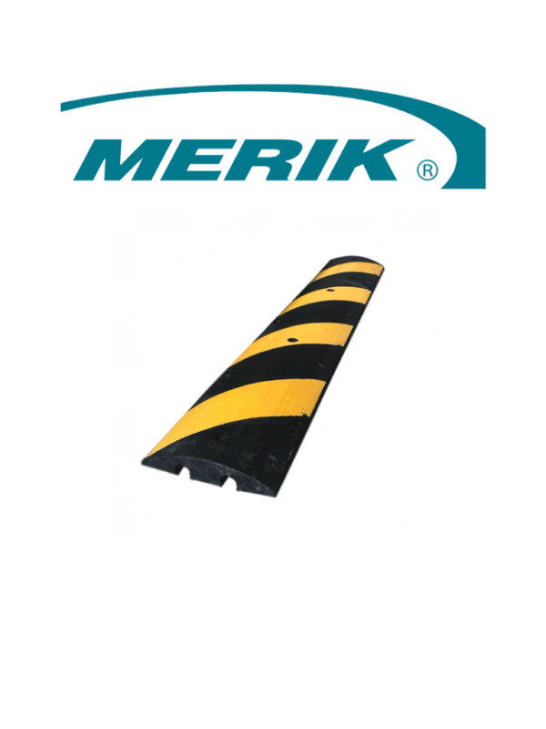 MERIK T6FT - Reductor de velocidad o tope vehicular LIFTMASTER / 100% Caucho RECICLADO / Negro con amarillo