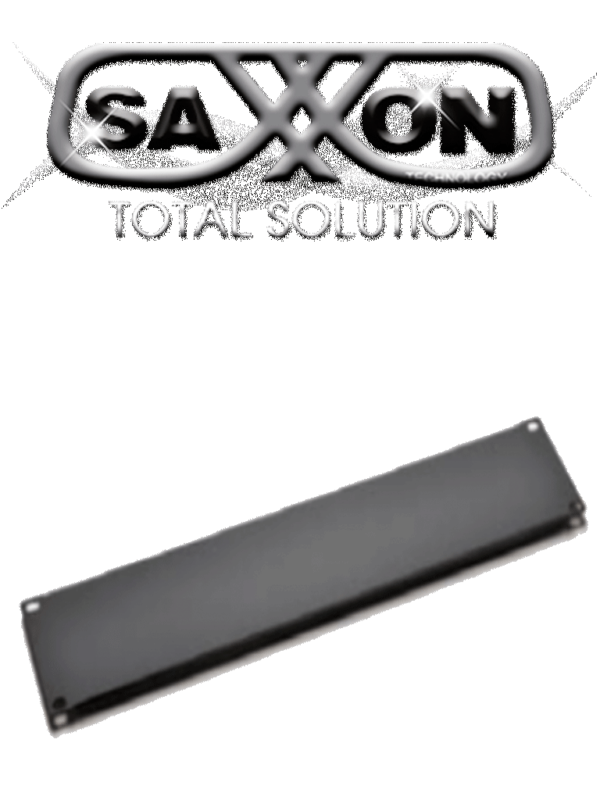 SAXXON 70060100- Tapa ciega de 1 Unidad de Rack/ Medidas de 48.2 cm de ancho (19") x 4.4 cm de profundidad/ Metalica