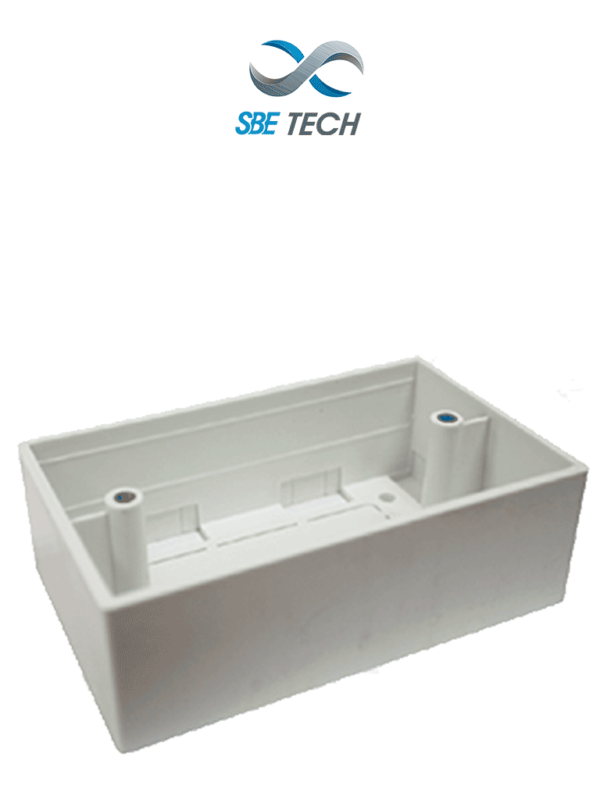 SBETECH SBE-CUNIV2- Caja universal de PVC 2X4 reforzada, con rango de temperatura de trabajo -20ºC hasta +65ºC, facil instalación y limpieza