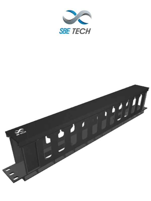 SBETECH SBE-OH1UR - Organizador de cable horizontal 1UR #MCI2Q125