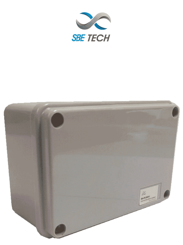 SBETECH OP1208050- Caja plástica con tapa opaca de 12x8x5 cm multiusos, IP66, fabricada en material autoextinguible y resistente a la abrasión
