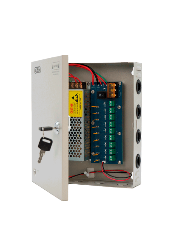 SAXXON SX10A9CH - Fuente de Poder Profesional 12 VCD / 10 Amperes / 9 Canales / 1.1 Amperes por Canal / Protección contra Sobrecargas / Led Indicador de Funcionamiento - Image 3