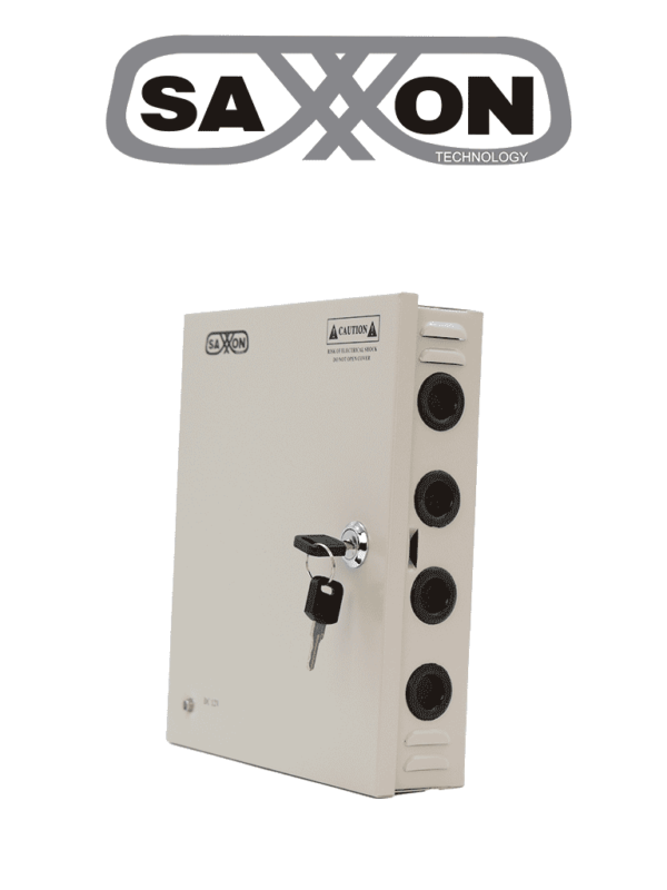 SAXXON SX10A9CH - Fuente de Poder Profesional 12 VCD / 10 Amperes / 9 Canales / 1.1 Amperes por Canal / Protección contra Sobrecargas / Led Indicador de Funcionamiento