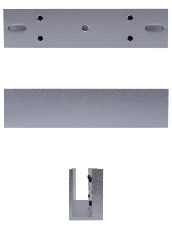 ZKTECO LMB200U - Soporte de Montaje para Puertas de Vidrio sin Marco, Tipo U, Aluminio Anodizado, Compatible con Cerradura Magnética LM200LED - Image 3