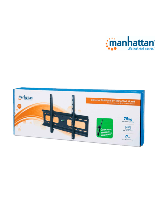 MANHATTAN 424752 - Soporte de Pared para Pantallas de 37 a 70 Pulgadas/ 75 Kg de Carga/ Ajuste Vertical/ Acero Reforzado/ VESA 200/ 400x200/ 300/ 400/ 600x400/#I&MBFIN #MCI2Q125 - Image 4