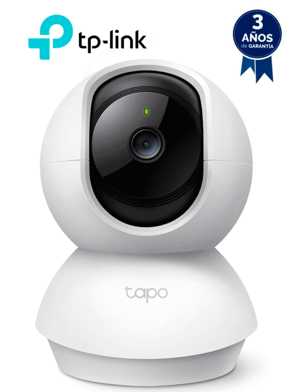 TP-LINK TAPO C200 - Cámara Domo IP PT WiFi para Interior con resolución de 2 MP, visión nocturna, notificaciones push, WiFi 2.4 GHz, ranura para Micro SD y audio de doble vía. #2025TPL #MCI2Q125