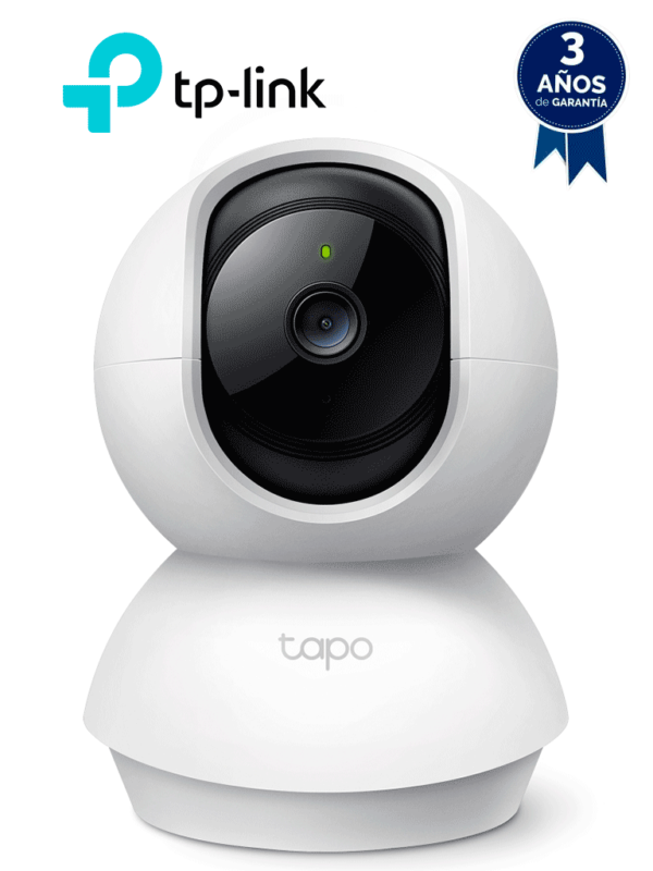 TP-LINK TAPO C210 - Cámara Domo IP PT WiFi para Interior con resolución de 3 MP, visión nocturna, WiFi 2.4 GHz, notificaciones push y ranura para Micro SD, además de audio de doble vía. #2025TPL #MCI2Q125