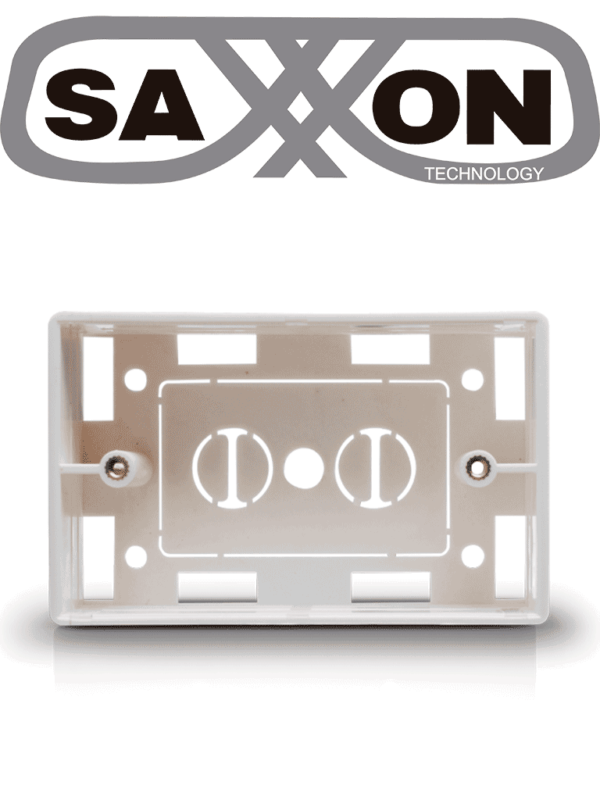 SAXXON A164B - Caja para placa de pared / Usos multiples / Color blanco