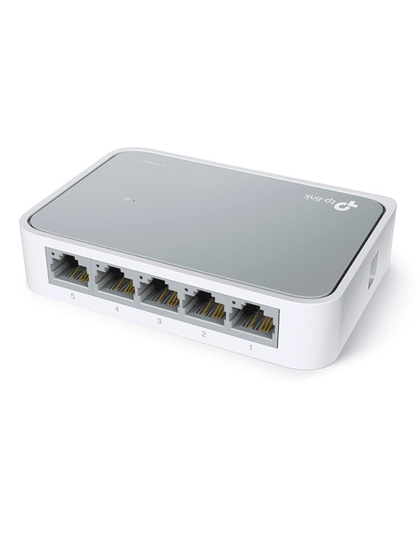 TP-LINK TL-SF1005D - Switch de escritorio con 5 puertos RJ45 Fast Ethernet, diseño en plástico y configuración plug and play. #VIVA #MCI2Q125 - Image 2