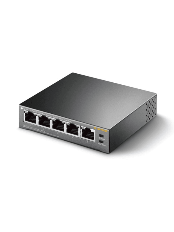 TP-LINK TL-SF1005P - Switch PoE no administrable con 5 puertos Fast Ethernet, incluyendo 4 puertos PoE AF. Suministro PoE hasta 58W y modo extendido para conexiones de hasta 250m. - Image 4