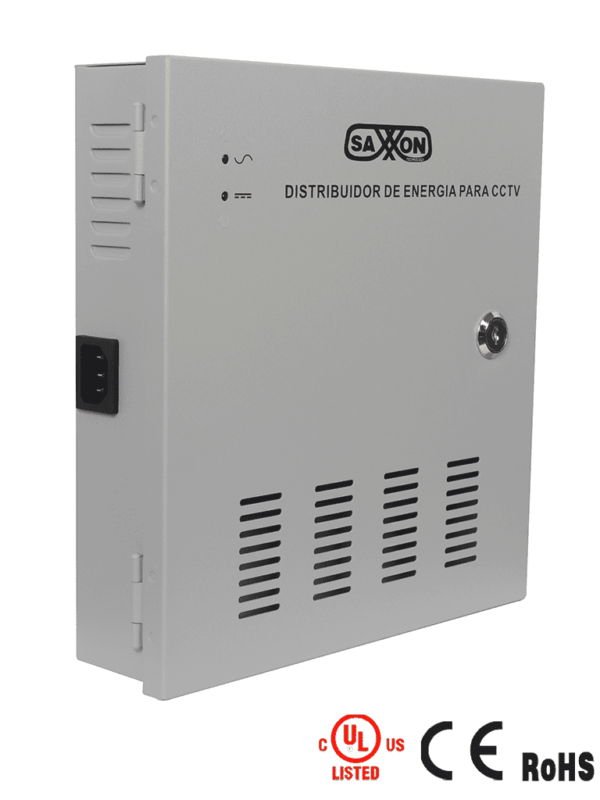 SAXXON PSU1220-D9 - Fuente de Poder de 12 vcd/ 20 Amperes/ Para 9 Camaras/ 2.2 Amperes por Canal/ Protección contra Sobrecargas/ Certificación UL/ - Image 5