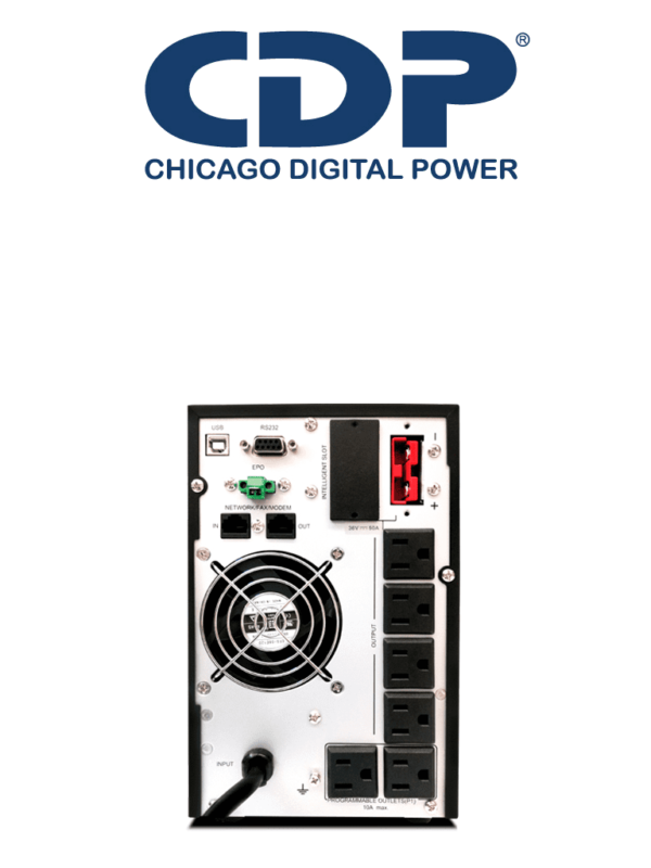 CDP UPO11-1 AX- UPS Online de 1000VA/ 1000W / 6 Terminales de salida / 2 son programables / Pantalla LCD / Entrada para banco de baterías / Respaldo 5min a carga completa#2025CDP #MCI2Q125 - Image 3