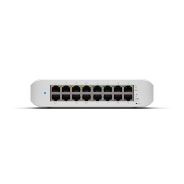 UBIQUITI USW-LITE-16-POE - Switch UniFi Lite, PoE administrable, con 16 puertos 10/100/1000 Mbps y 8 puertos 802.3af/at, con un presupuesto PoE de 45W #MCI2Q125 - Image 4