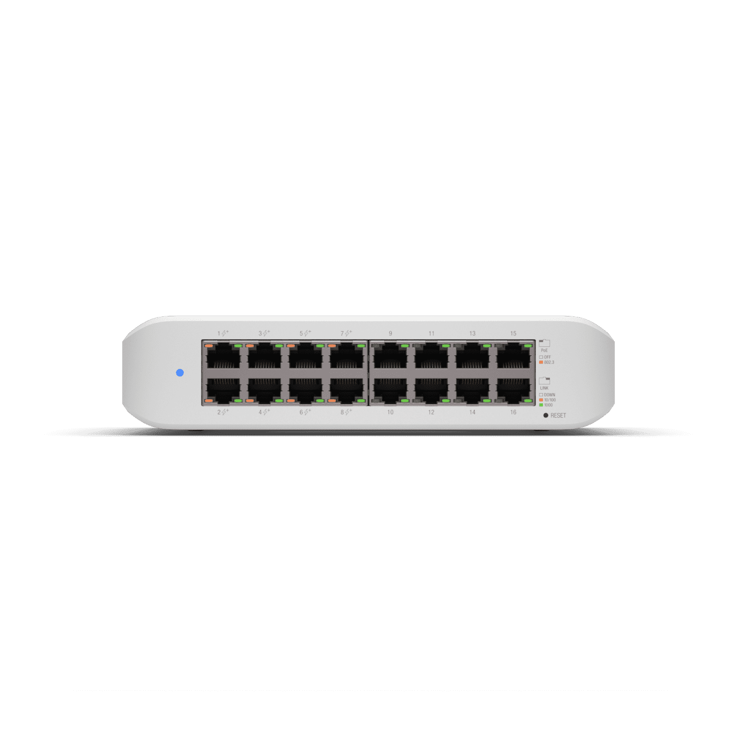 UBIQUITI USW-LITE-16-POE - Switch UniFi Lite, PoE administrable, con 16 puertos 10/100/1000 Mbps y 8 puertos 802.3af/at, con un presupuesto PoE de 45W #MCI2Q125 - Image 4