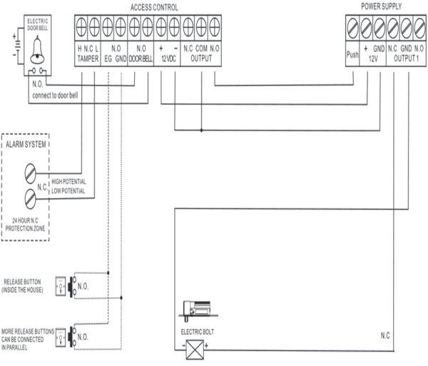 YLI YB300PACK - Paquete de cerradura de perno para control de acceso de puertas con retardo configurable de 3, 6 y 9 segundos incluye soporte de instalacion modelo YM600/ Voltaje dual 12 o 24 VDC - Image 4