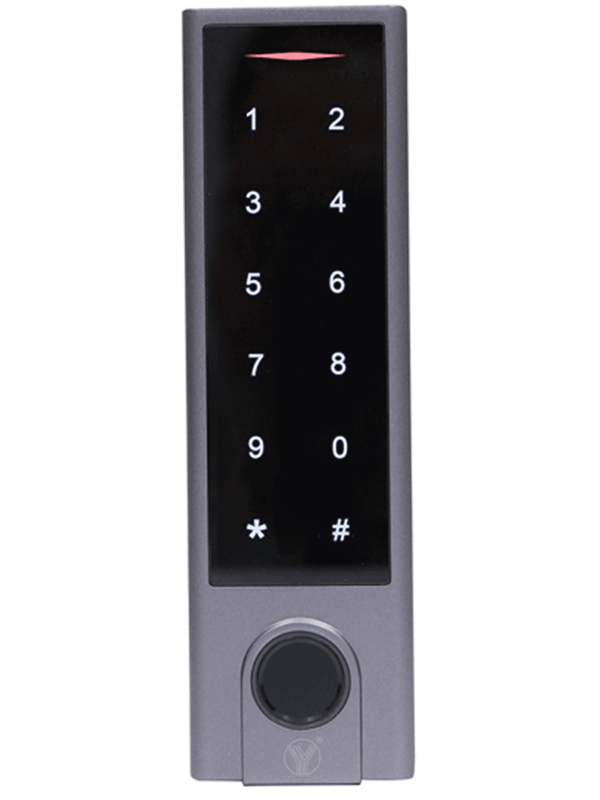 YLI YK1068A - Control de Acceso con Teclado Touch / Huella / Tarjetas ID 125 Khz / Exterior / Entrada Wiegand para Lector Esclavo #YL1 - Image 4