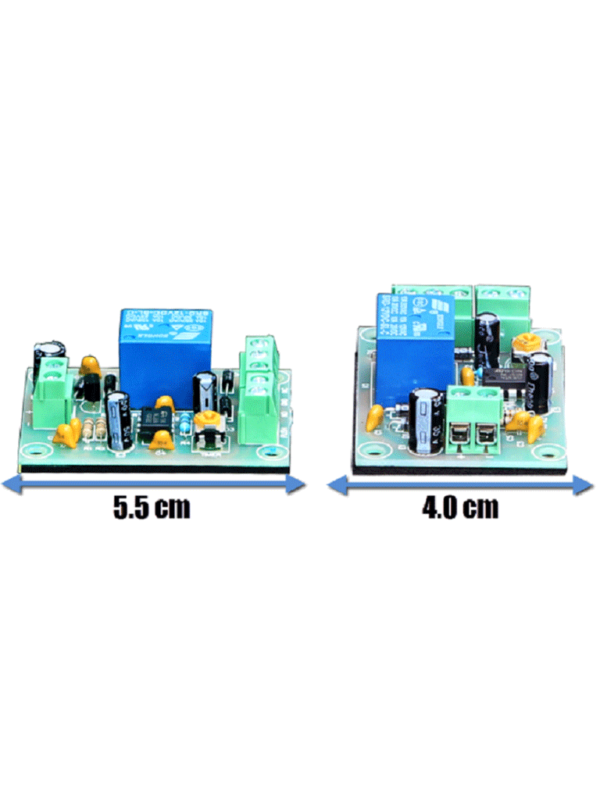 YLI PCB505 - Módulo de Relevador con Retardo de Tiempo ajustable / Salidas NC y NO / Conexión de botón / Voltaje 12 VDC / 1 a 30 segundos - Image 4