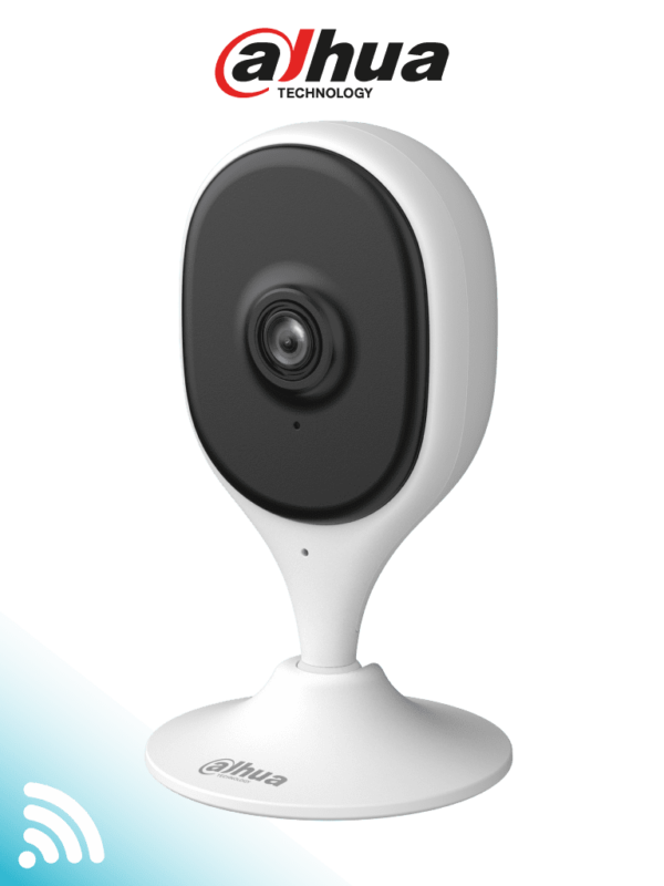DAHUA DH-C3A - Cámara WiFi IP Cubo de 3MP con IA avanzada para detección de humanos y mascotas. Equipado con WiFi 6, emparejamiento por Bluetooth, audio bidireccional, IR de 10m, compresión H.265 y alarma de sonido