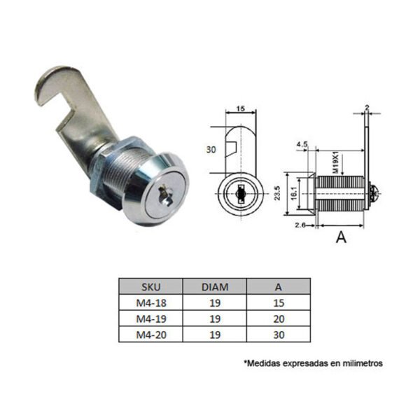 WEJOIN WJBLK01 - Llave y Cerradura para Barrera Vehicular Wejoin - Image 2