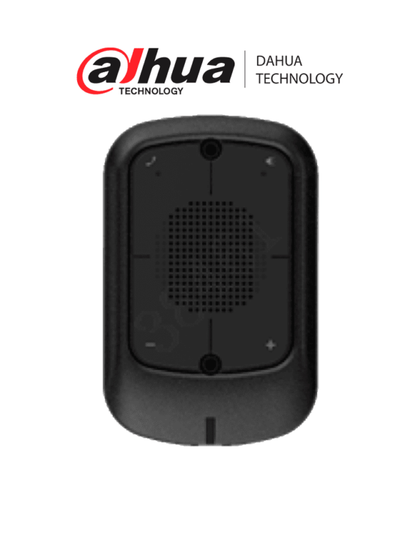 DAHUA MP06- Intercomunicador de 2 Vias/ Para DVR y NVR Movil/ 1 Canal de Entrada de Audio/ Altavoz Integrado/ Boton de Emergencia y Charla Bidireccional hacia Mobile Center/ Conector Tipo Aviacion 4 Pines
