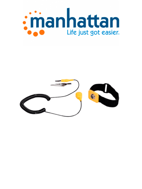 MANHATTAN 410144 - Pulsera antiestática Protección contra descargas estáticas / Cable de 1.8 m #MCI2Q125